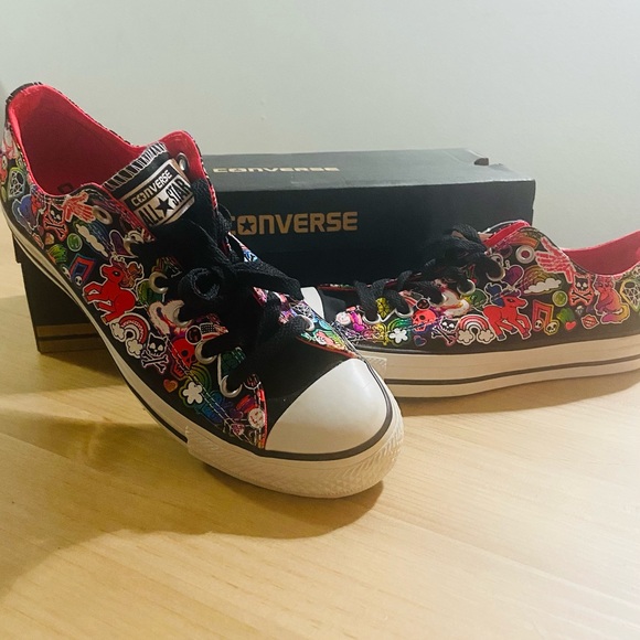 NWT NIB Converse Chuck Taylor Kawaii Punk Low Top Sneakers - Picture 1 of 6